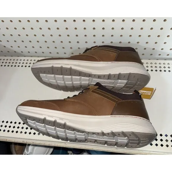 Clarks Motion Trek EZ Mens Leather Casual Slip On Sneakers Shoes Size 10 Brown
