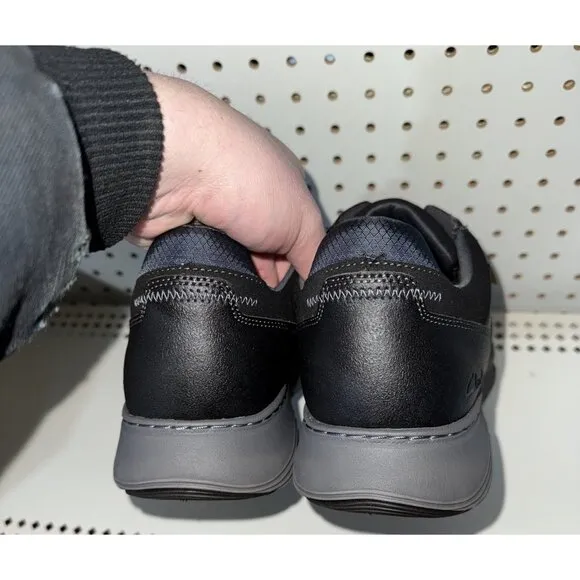 Clarks Motion Trek PT Mens Leather Casual Lace Up Sneakers Shoes Size 9 Black