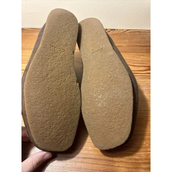 Clarks Originals Wallabee Brown Leather Shoes Men's Sz 8 M.