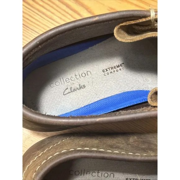 Clarks Originals Wallabee Brown Leather Shoes Men's Sz 8 M.