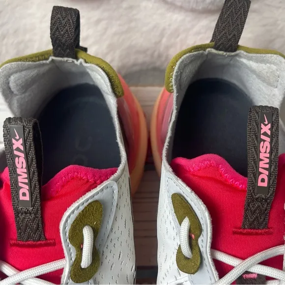 CLEAN Size 8 - Nike React Vision White Siren Red Women's Shoes White Peach Pink