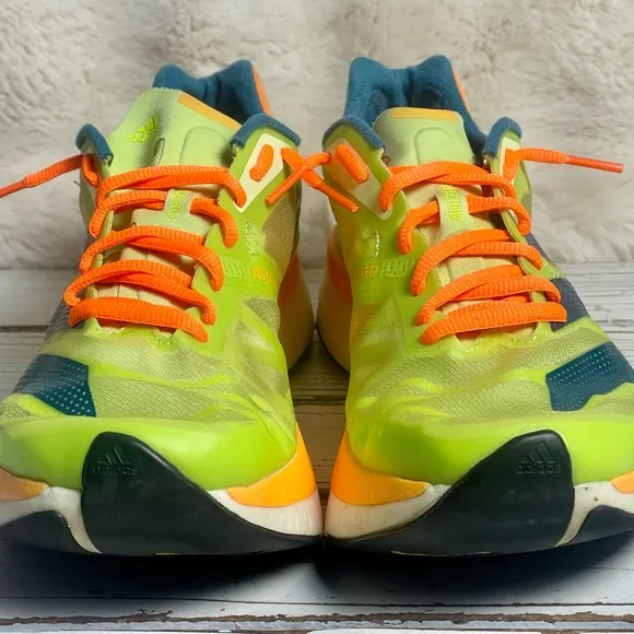 CLEANED Size 7.5 - adidas Adizero Adios Pro 2 Pulse Lime Flash Orange