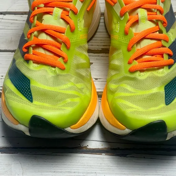 CLEANED Size 7.5 - adidas Adizero Adios Pro 2 Pulse Lime Flash Orange