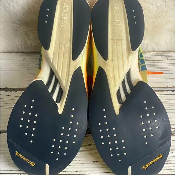 CLEANED Size 7.5 - adidas Adizero Adios Pro 2 Pulse Lime Flash Orange
