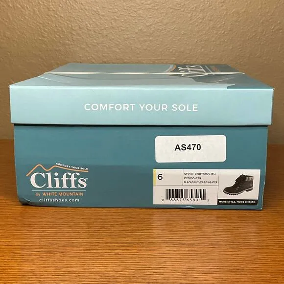 Cliffs By White Mountain Women's Portsmouth Hiking Boots Black Size 6