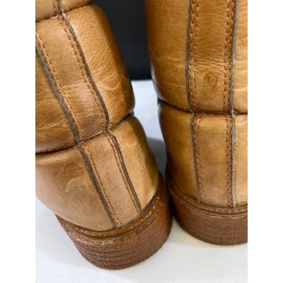 Cloud Climbers Men's Brown Leather Hiking Boots Size 8.5 SKU 5625