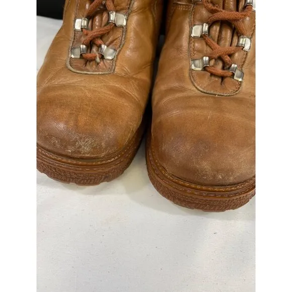 Cloud Climbers Men's Brown Leather Hiking Boots Size 8.5 SKU 5625