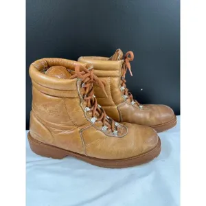 Cloud Climbers Men's Brown Leather Hiking Boots Size 8.5 SKU 5625