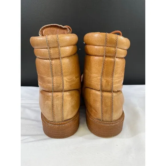 Cloud Climbers Men's Brown Leather Hiking Boots Size 8.5 SKU 5625
