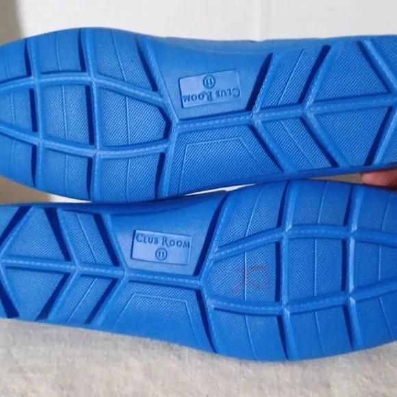 Club Room Perforated Driver Shoes Loafer Size 11 Mens Water Shoes Blue