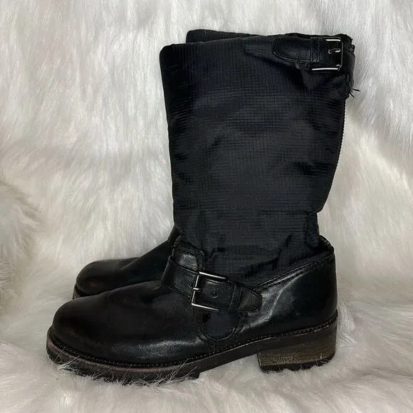 Coach Betsie Black Nylon Winter Boots