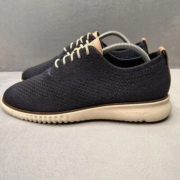 Cole Haan 2.ZeroGrand Mens Size 10 (M) Wingtip Oxford Navy Stitchlite Sneakers