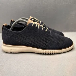 Cole Haan 2.ZeroGrand Mens Size 10 (M) Wingtip Oxford Navy Stitchlite Sneakers