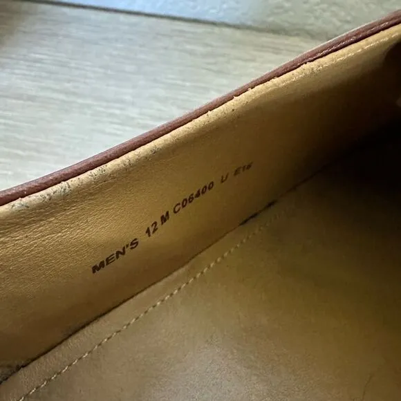 Cole Haan Cognac Brown Leather Lace-up Dress Shoes 12