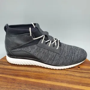 Cole Haan Grand Motion Shoes Men's 11 M Black Gray Stitchlite Leather Sneakers