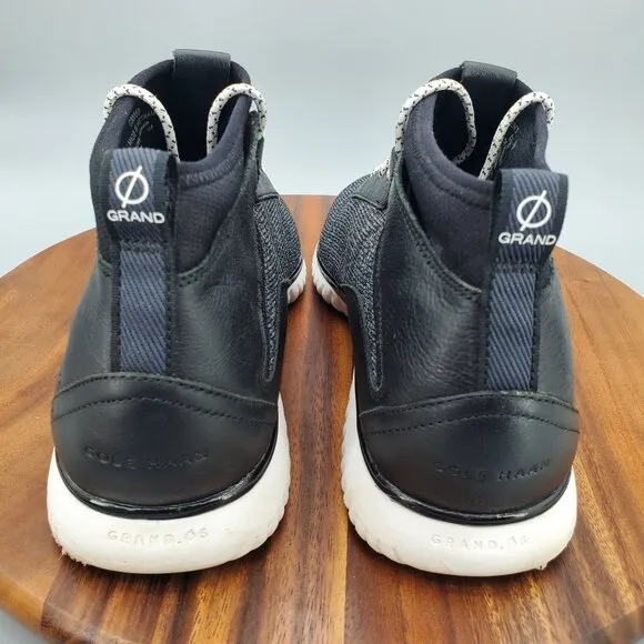 Cole Haan Grand Motion Shoes Men's 11 M Black Gray Stitchlite Leather Sneakers