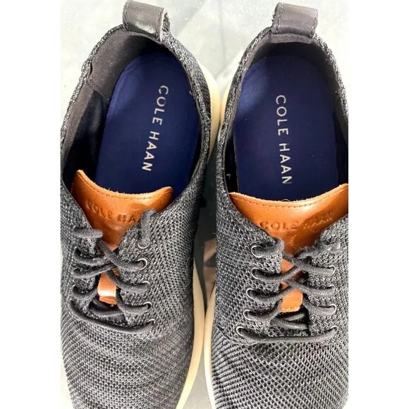 Cole Haan Grand Owen Men's Knit Oxford Casual Shoes Size 10 Gray