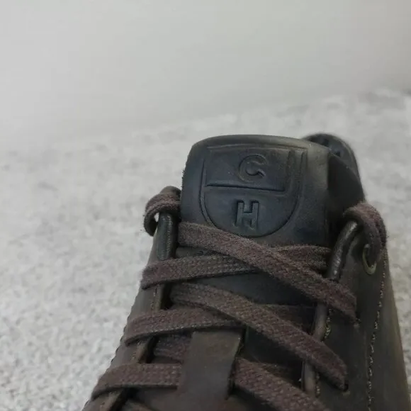 Cole Haan GrandPro Tennis Sneakers Mens 10.5 Shoes Java Brown Leather Lace Up
