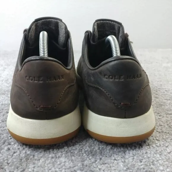 Cole Haan GrandPro Tennis Sneakers Mens 10.5 Shoes Java Brown Leather Lace Up