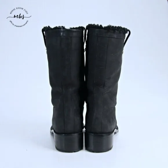 Cole Haan Jessup Waterproof Boots Black Women 8.5