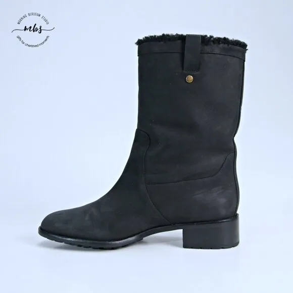 Cole Haan Jessup Waterproof Boots Black Women 8.5