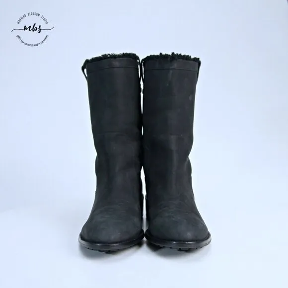 Cole Haan Jessup Waterproof Boots Black Women 8.5