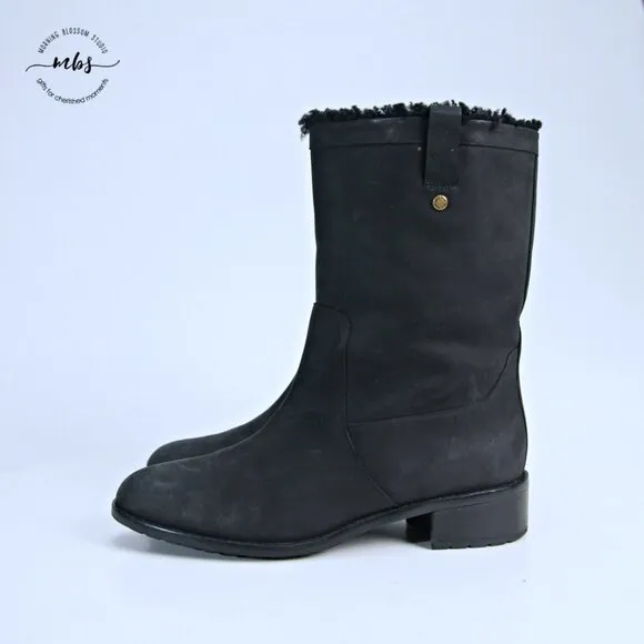 Cole Haan Jessup Waterproof Boots Black Women 8.5