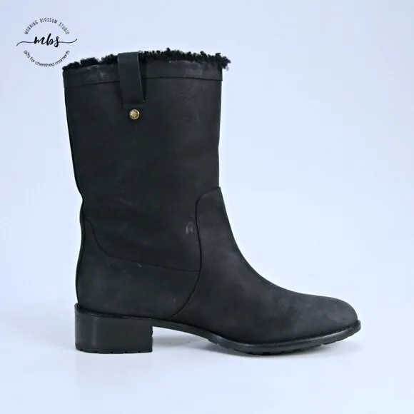 Cole Haan Jessup Waterproof Boots Black Women 8.5