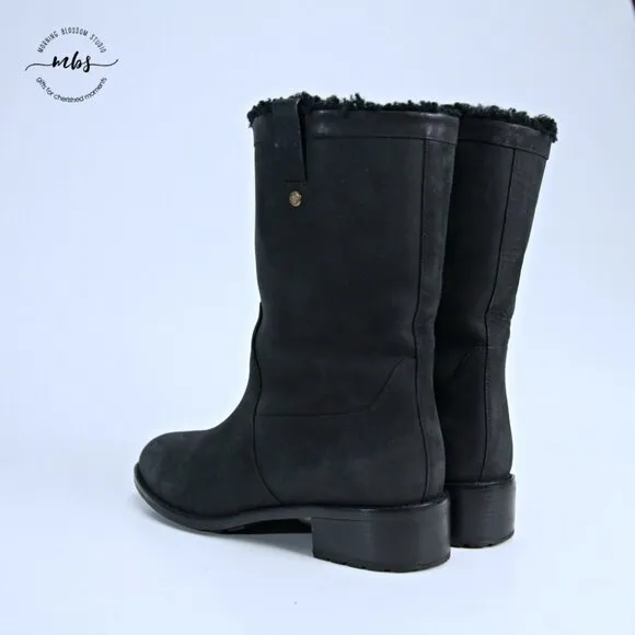 Cole Haan Jessup Waterproof Boots Black Women 8.5