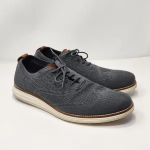 Cole Haan Original Grand Gray Stitchlite Wingtip Oxford Shoes Men Size 11 M