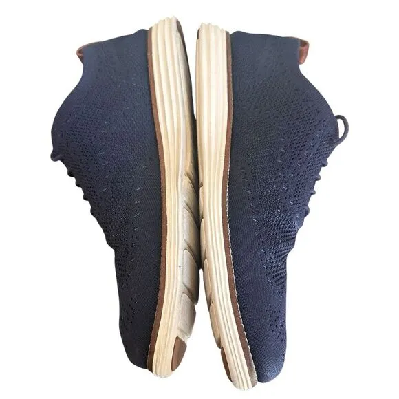 Cole Haan Zerogrand Shoes Mens 10 M Blue Stitchlite Wingtip Oxford Casual C27960