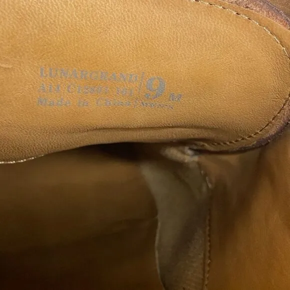 Cole Haan Lunargrand Brown Casual Oxford Shoes Men's 9