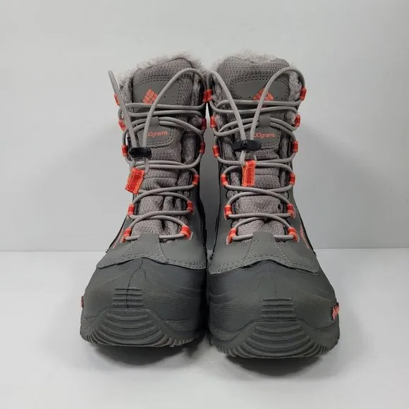 Columbia Arctic Trip Omni Girl's Waterproof Gray Snow Boots BY1333-060 US Size 5