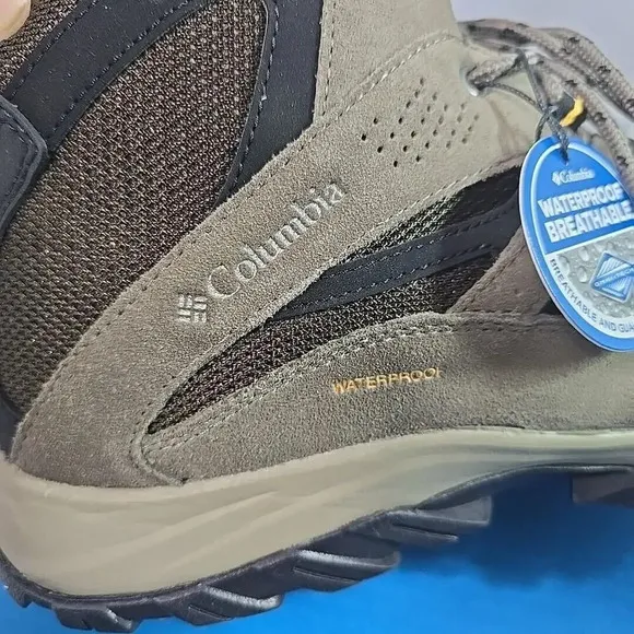 Columbia Crestwood Mid Boots Men's 13 Waterproof Gray Hiking BM5371-231 New NIB