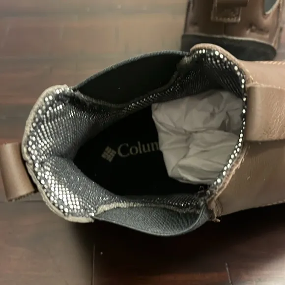 Columbia Fairbanks Chelsea Rover Boots waterproof Omni Heat brown Mens Size 9.5