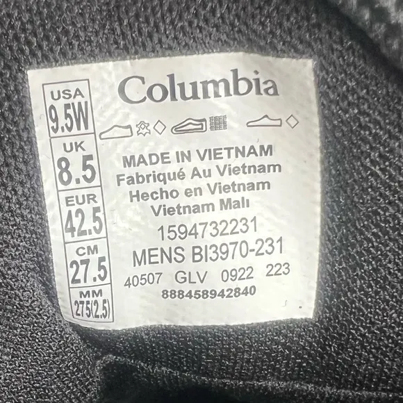 Columbia Newton Ridge Plus II Waterproof Men's Boot Size 9.5 Wide