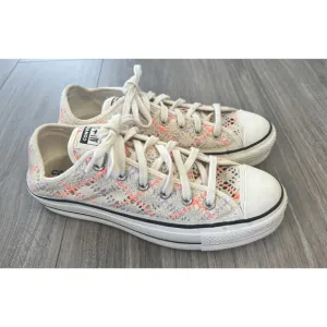 Converse Chuck Taylor Crochet Knit Platform Sneakers Women’s 9 Low Top Festival