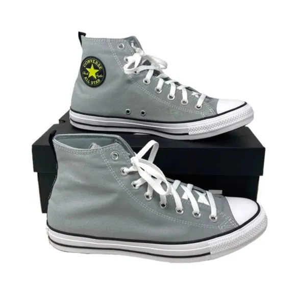 Converse Chuck Taylor Sneakers Casual High Top Gray Canvas Shoes Men’s 172016C