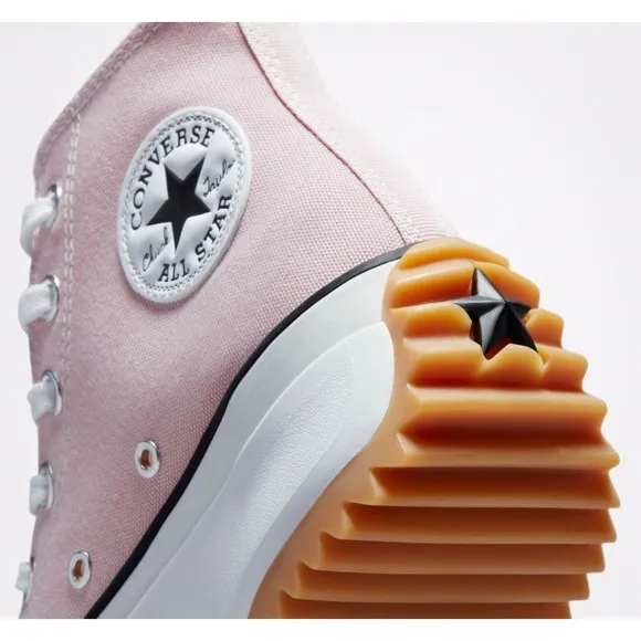 Converse Unisex Run Star Hike Sneaker M 10 W 11.5 High Top Platform Shoes Pink