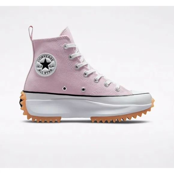 Converse Unisex Run Star Hike Sneaker M 10 W 11.5 High Top Platform Shoes Pink