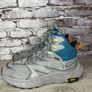 COPY - COPY - Hoka One Anacapa Mid GTX Gray Blue Hiking Boots 1122018-SBCRL Men…