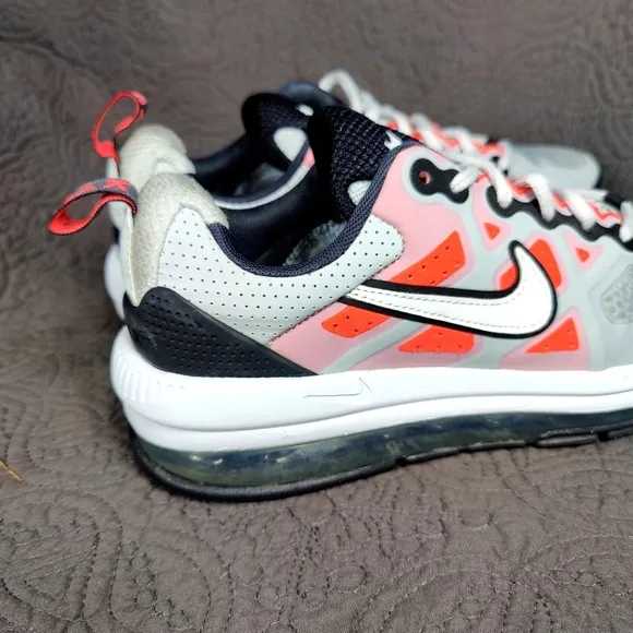 COPY - Nike Air Max Genome Light Grey/Orange Running Shoes Youth Size 6.5Y