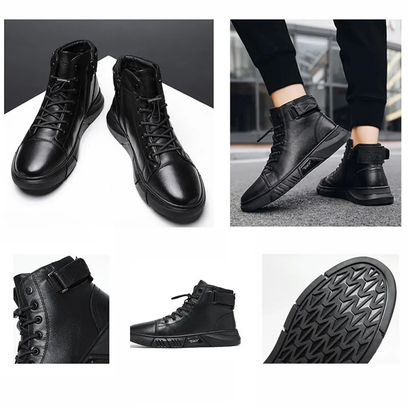 Cozy Black® | Thermal Leather Boots