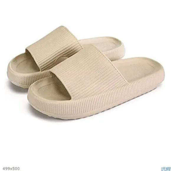 Cozy Pillow Slides Anti-Slip Sandals Ultra Soft Slippers Outdoor Shoe