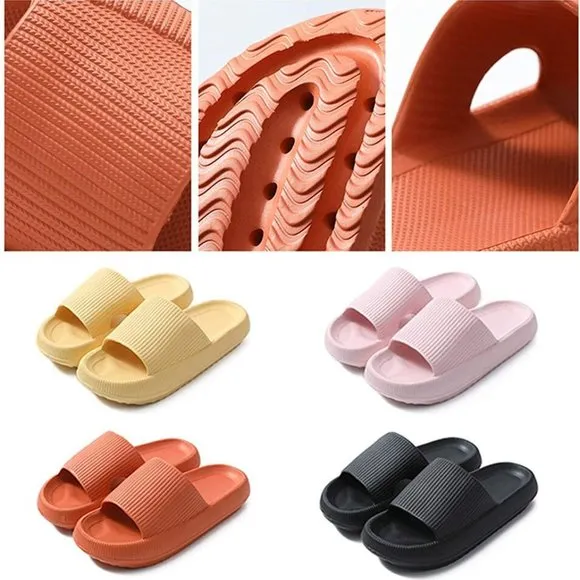 Cozy Pillow Slides Anti-Slip Sandals Ultra Soft Slippers Outdoor Shoe