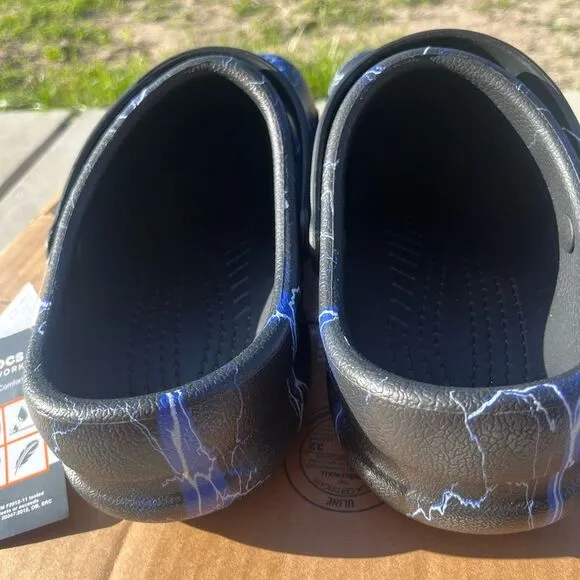 Crocs Unisex-Adult Bistro Graphic Clogs, Slip Resistant Work Shoes Size 13M #16