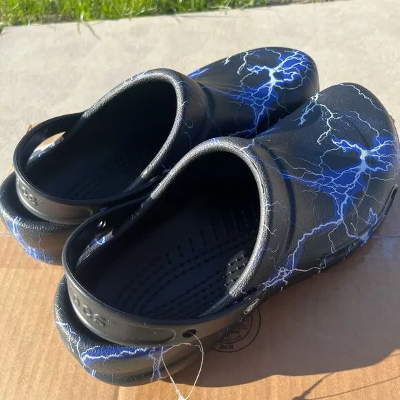 Crocs Unisex-Adult Bistro Graphic Clogs, Slip Resistant Work Shoes Size 13M #16