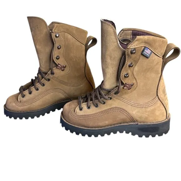 Danner Hawk Hiking Brown Leather Boots Women 5.5 200G GTX 45700 Bob Sole New USA