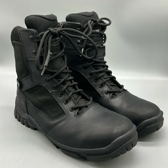 Danner Lookout 8&quot; Black Leather Waterproof Boots Shoes 23824 Mens 8.5” Like New!