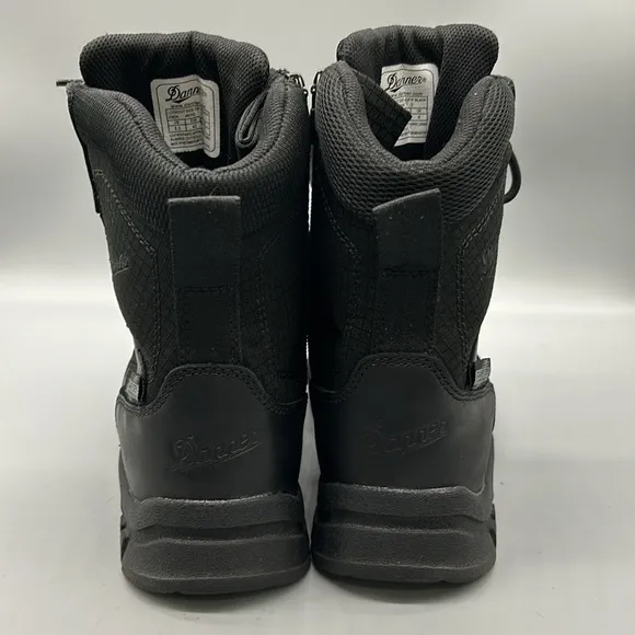 Danner Lookout 8&quot; Black Leather Waterproof Boots Shoes 23824 Mens 8.5” Like New!